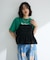 多段フェミニンロゴボックスTシャツ