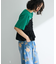 多段フェミニンロゴボックスTシャツ