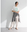 多段フェミニンロゴボックスTシャツ