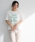 多段フェミニンロゴボックスTシャツ