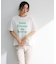 多段フェミニンロゴボックスTシャツ