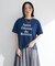 多段フェミニンロゴボックスTシャツ