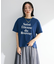 多段フェミニンロゴボックスTシャツ