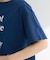 多段フェミニンロゴボックスTシャツ