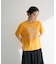 多段フェミニンロゴボックスTシャツ