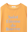 多段フェミニンロゴボックスTシャツ