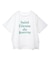 多段フェミニンロゴボックスTシャツ