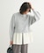 ・ELENCARE DUE スソレイヤーニットカーディガン