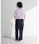 接触冷感ウエストレイヤードツイルパンツ