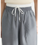 接触冷感ウエストレイヤードツイルパンツ