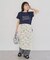 接触冷感ウエストレイヤードツイルパンツ
