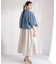 ・ELENCARE DUE デニムショートシャツ