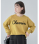 洗える さがら刺しゅうロゴニットプルオーバー