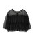・SUGAR　SPOON　チュールティアードブラウス