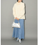 ケーブル編みハイネックニット