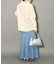 ケーブル編みハイネックニット
