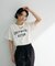汗染み防止カレッジロゴボックスTシャツ