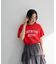 汗染み防止カレッジロゴボックスTシャツ