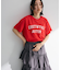 汗染み防止カレッジロゴボックスTシャツ