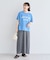汗染み防止カレッジロゴボックスTシャツ