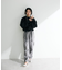 ・ANDSEARCH ドロストリボンブラウス