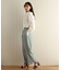 ・ANDSEARCH ドロストリボンブラウス