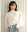 ・ANDSEARCH ドロストリボンブラウス