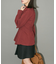 リボンデザインハイネックブラウス