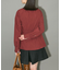 リボンデザインハイネックブラウス