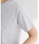 ・DOUBLE FLAGS ハート総柄刺繍TEE