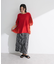 チェック柄シャーリングIラインスカート