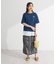 チェック柄シャーリングIラインスカート