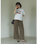 ライトデニムイージーバギーパンツ