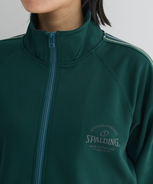 【美品】　SPALDING  TRACK ジャケット ジャージ　緑 SPALDING別注 トラックジャケット｜グリーンパークスの通販
