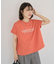 フレンチスリーブ刺繍シンプルロゴプルオーバー