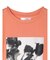 レトロフラワーロゴ入りプリントTシャツ