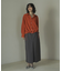金ボタン裾ドロストシャツ