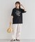 ・ELENCARE DUE ロゴpt 6分袖TEE