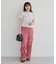 ・DOUBLE FLAGS リボンpt TEE