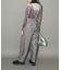 ラインストーンハイネックトップス