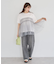 ・ELENCARE DUE Wウエストデニムパンツ