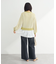 配色リブドッキングチュニック