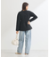 ・ANDSEARCH ペプラムニットカーディガン