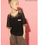 COLDSTONE/襟付きメッシュニットプルオーバー