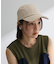 everywalk.ヴィンテージレザーロゴキャップ