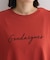 フロッキー筆記体ロゴボックスTシャツ