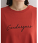 フロッキー筆記体ロゴボックスTシャツ