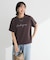 フロッキー筆記体ロゴボックスTシャツ