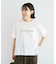 フロッキー筆記体ロゴボックスTシャツ