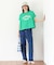 袖折り返しカレッジTシャツ